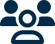 3 Users Icon - Dark Navy