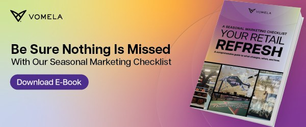 Promotional banner invites businesses to download an e-book on making marketing collateral work harder for them.