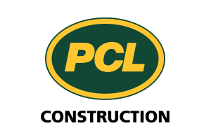 PCL logo in yellow text on a dark green oval with a yellow border.