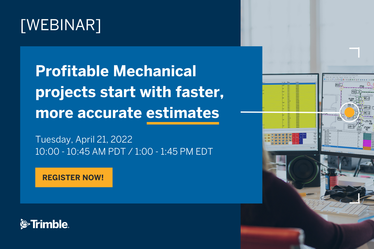 Trimble inar Profitable Mechanical projects start with accurate