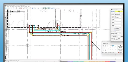 8 computer screens with Trimble estimating & takeoff products