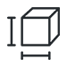 Icon dreidimensionaler Würfel