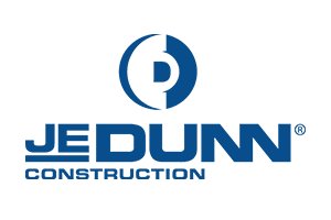 JeDUNN Construction Blue Logo
