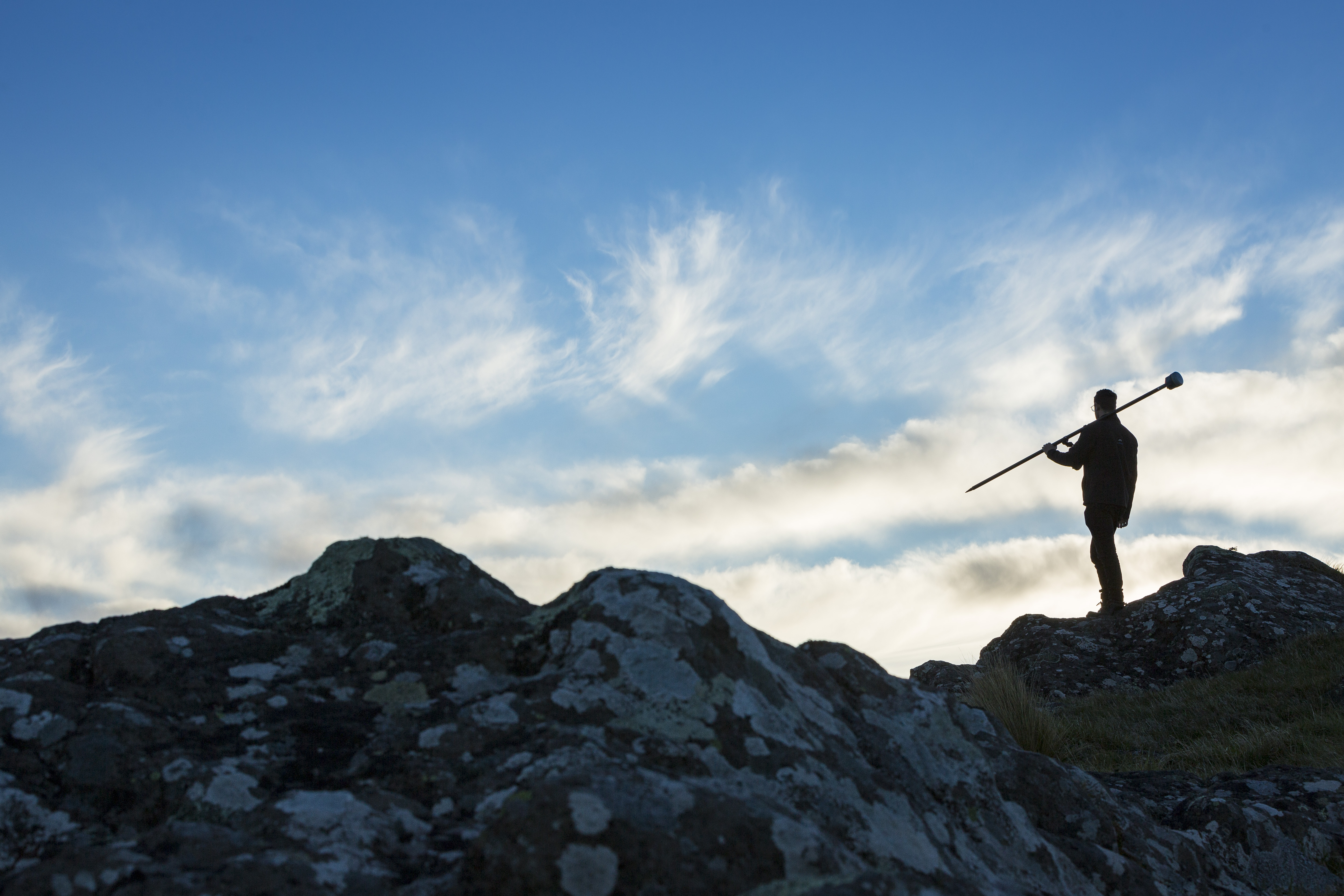 surveyor on the hill