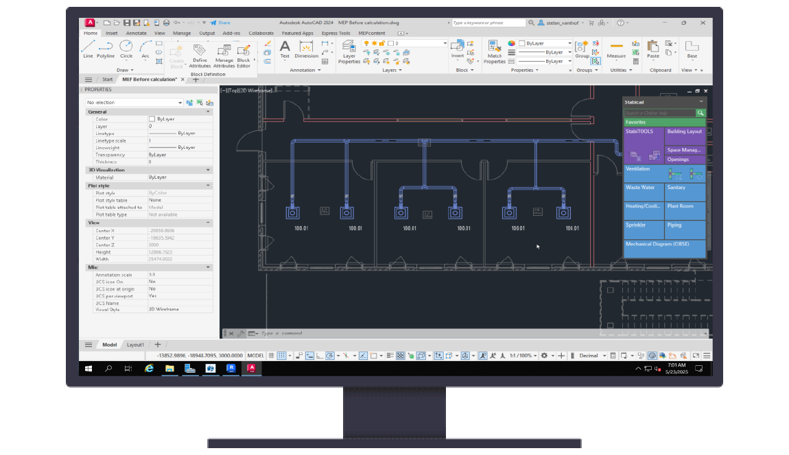 Stabicad forAutoCAD van trimble screenshot