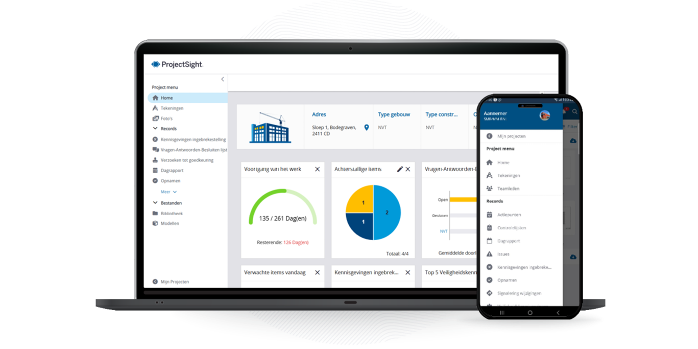 Trimble projectsight op mobiel en tablet