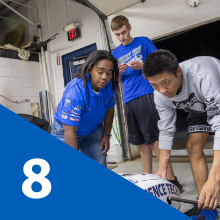 Students working on a project