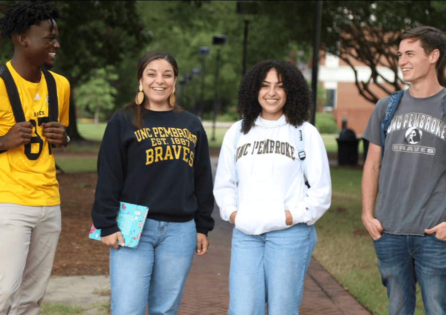 Four UNCP students.
