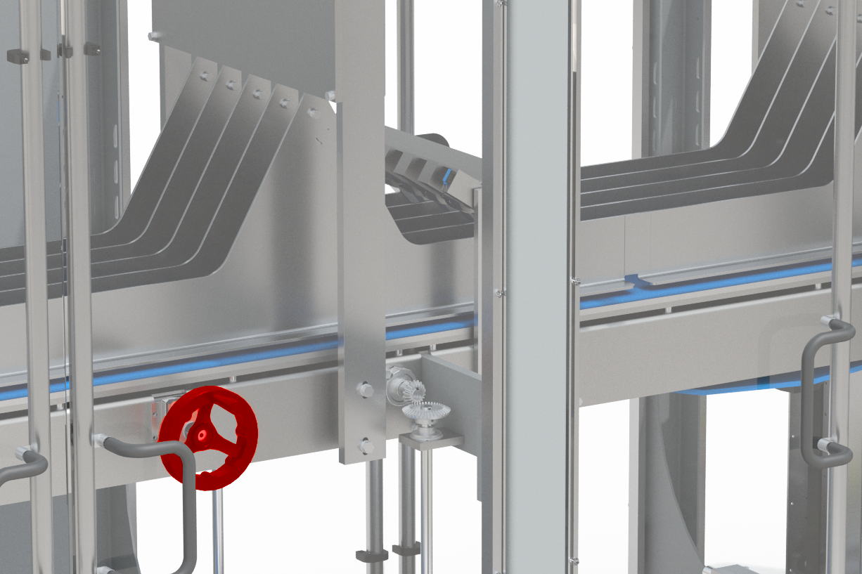 3D render of one point lane change handle