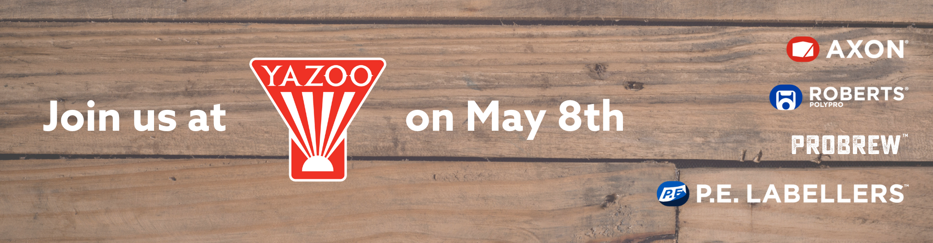 Join us at Yazoo Brewing on May 8th