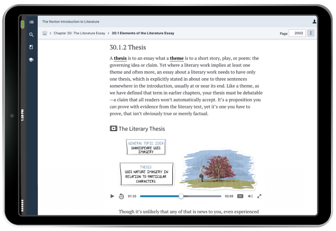 Animated video example in iPad