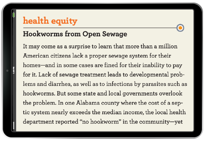 Health Equity chapter in iPad