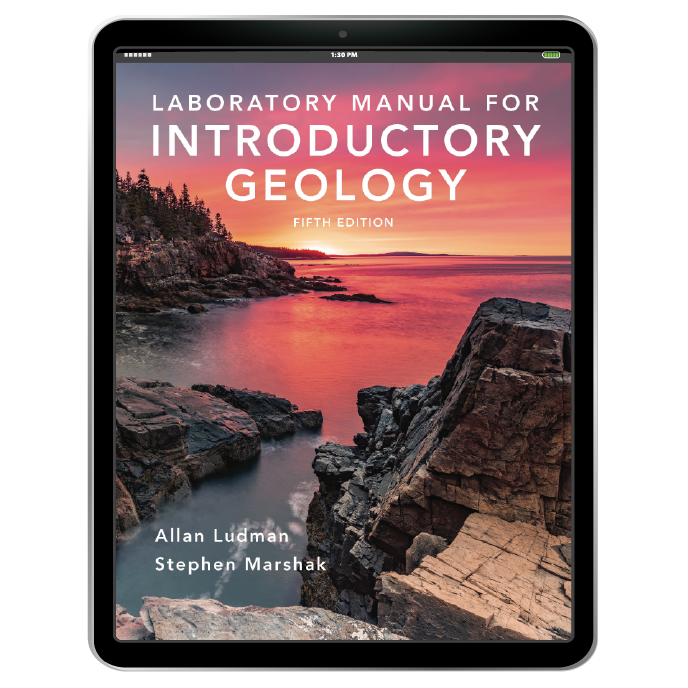 The Laboratory Manual for Introductory Geology book cover in iPad