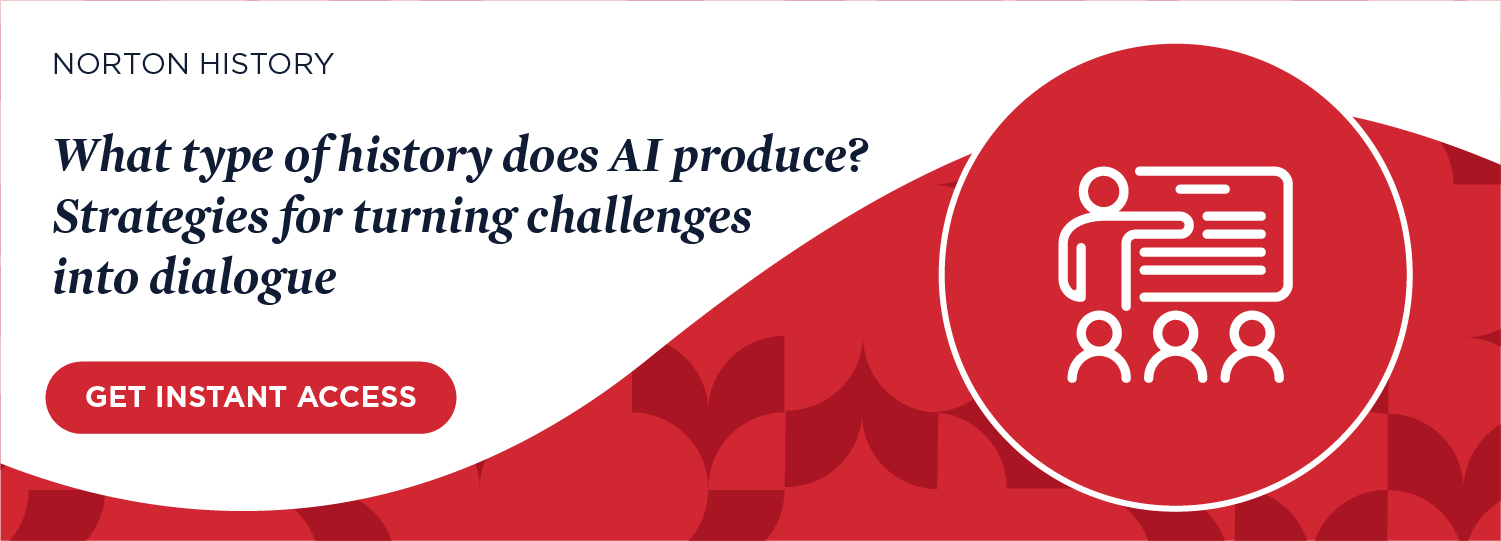 Get instant access to What type of history does AI produce? Strategies for turning challenges into dialogue