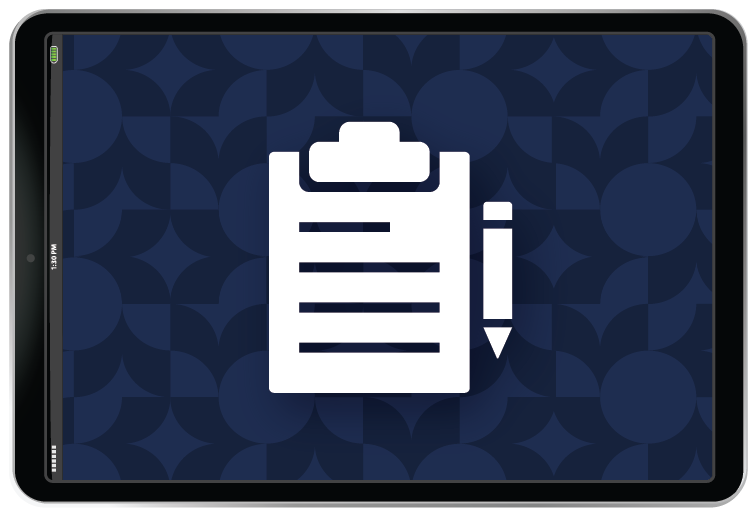 Tutorials icon in iPad