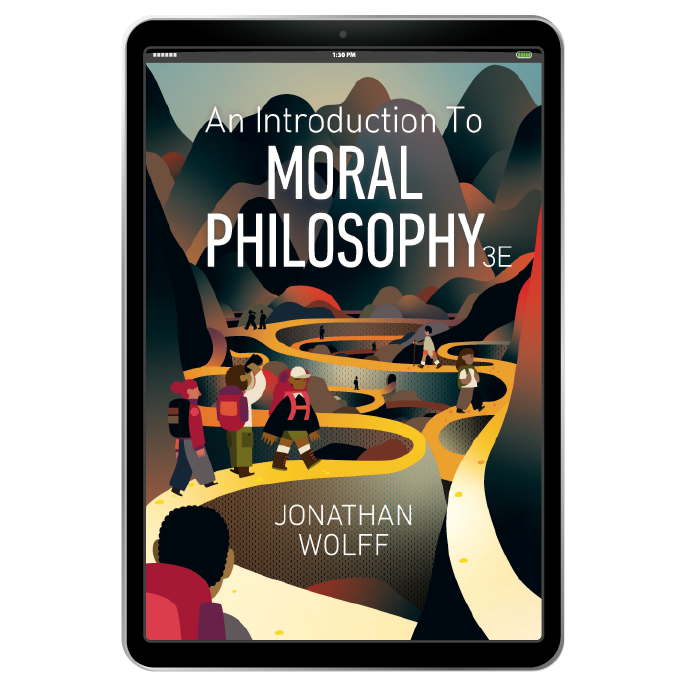 Introduction to Moral Philosophy book cover in iPad