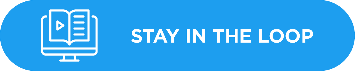 Book coming out of computer icon sign up for updates