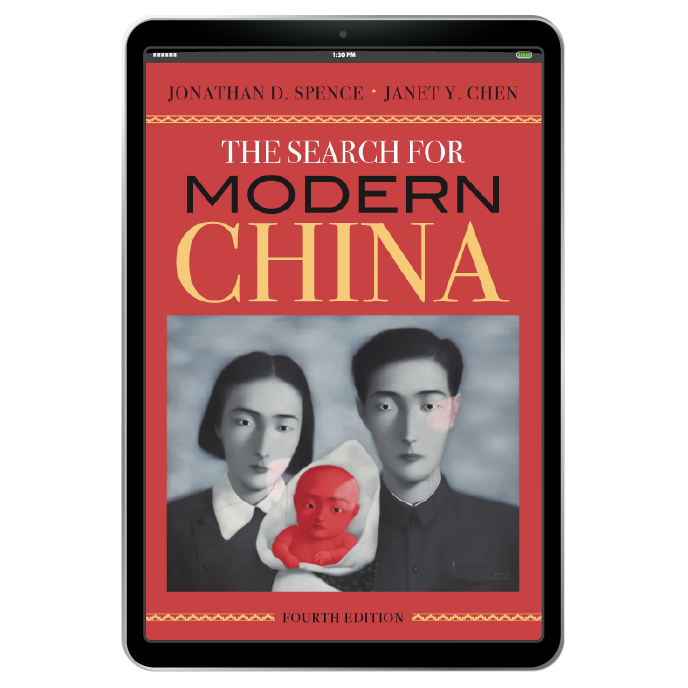The Search for Modern China book cover in iPad