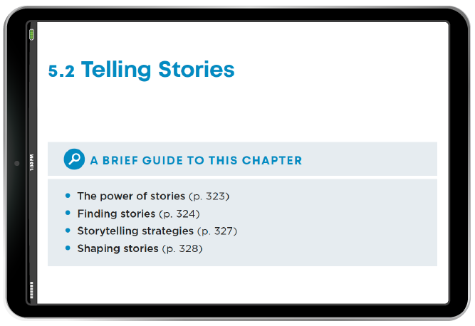 Telling Stories Chapter Opener in iPad