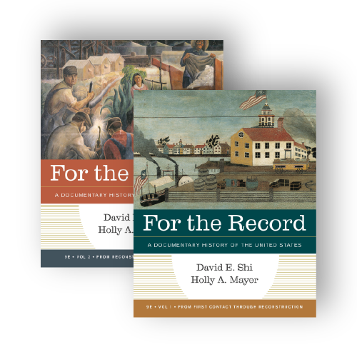 For the Record Volume 1 and 2 book covers