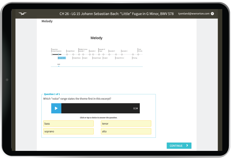Tutorials example in iPad