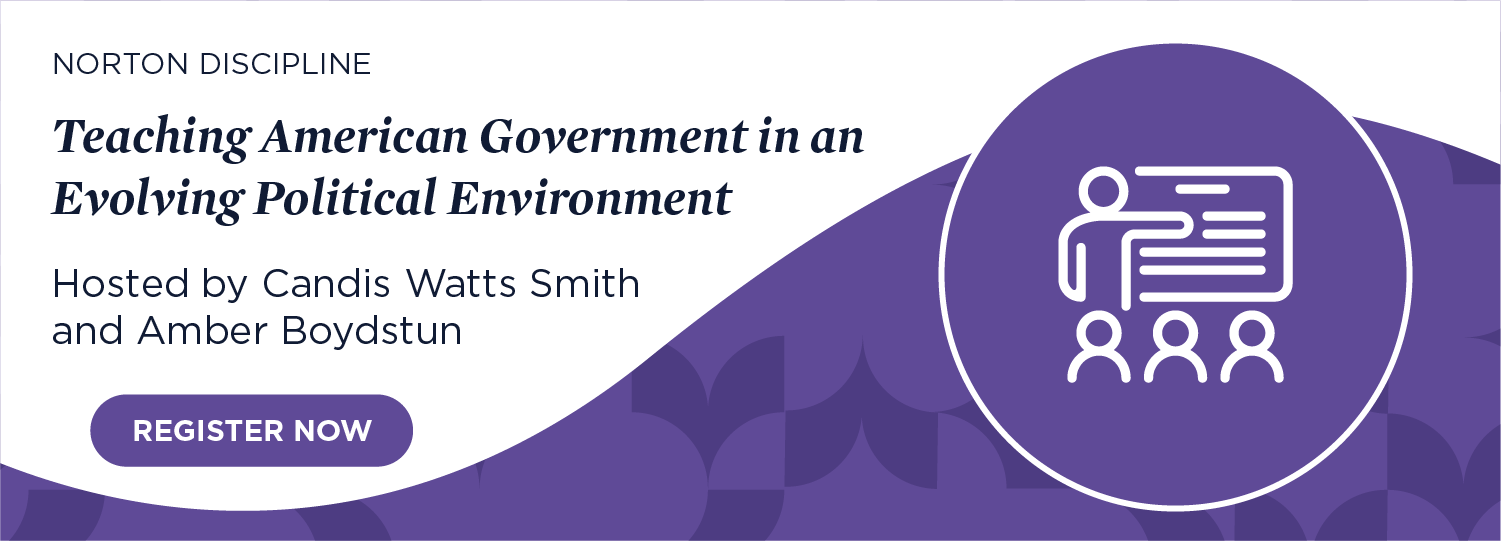 Register for Teaching American government in an evolving political environment