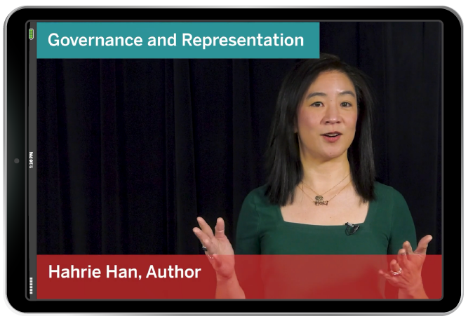 Author video screenshot in iPad