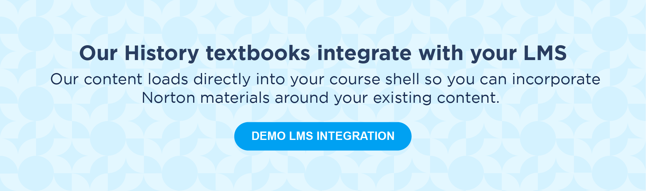 Our History textbooks integrate with your LMS. Demo LMS integration.