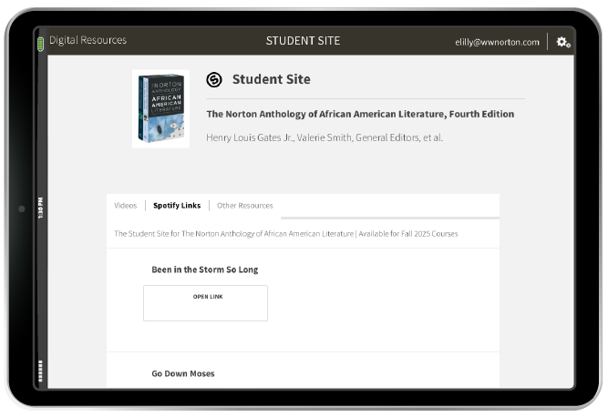 Student Site in iPad