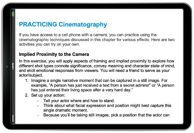 "Practicing Exercises" example in iPad