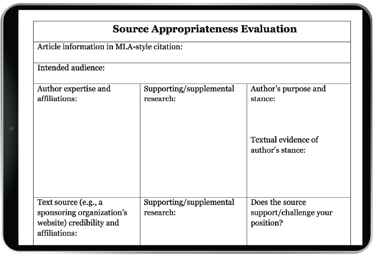 Teaching Tips example in iPad