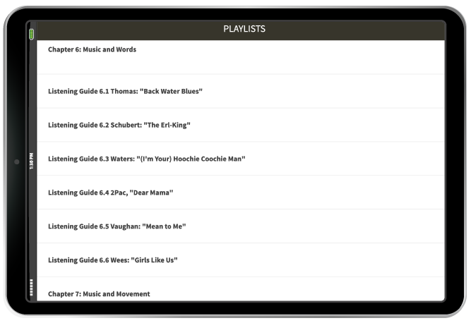 Playlists in iPad