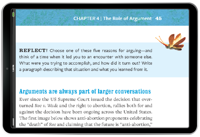 Chapter 4: The Role of Argument in iPad
