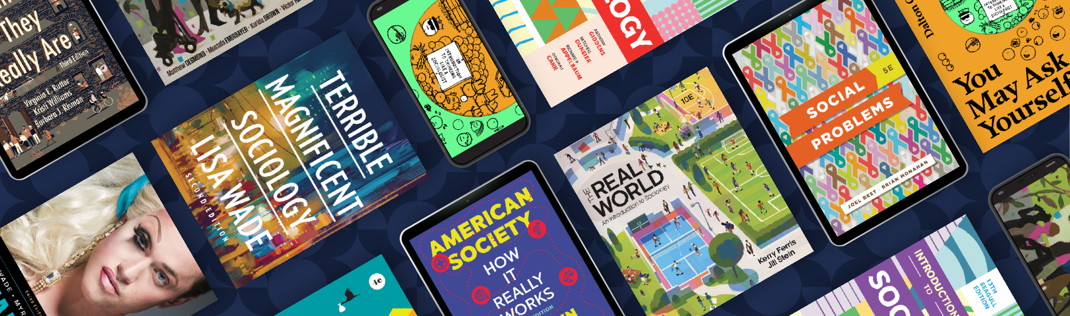 Collage of Sociology book covers