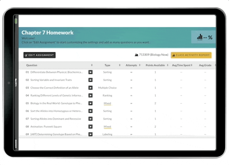 Smartwork GIF example in iPad