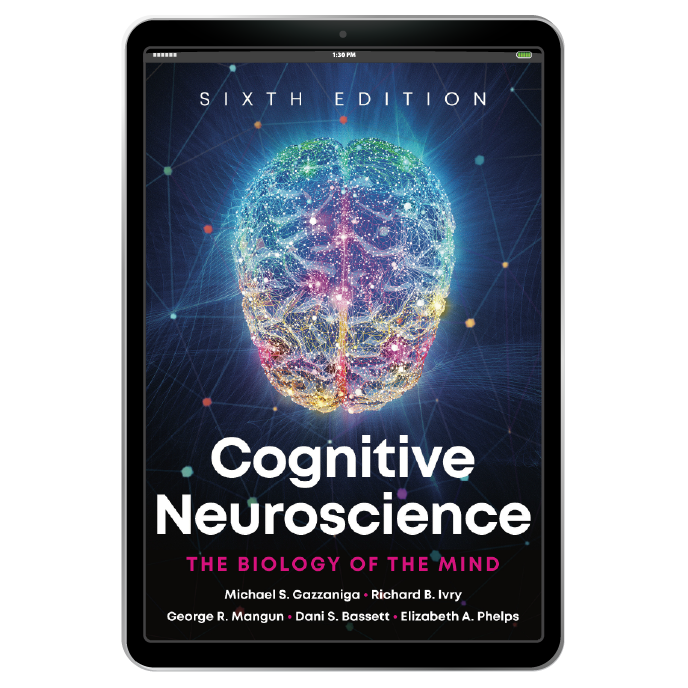 Cognitive Neuroscience book cover in iPad