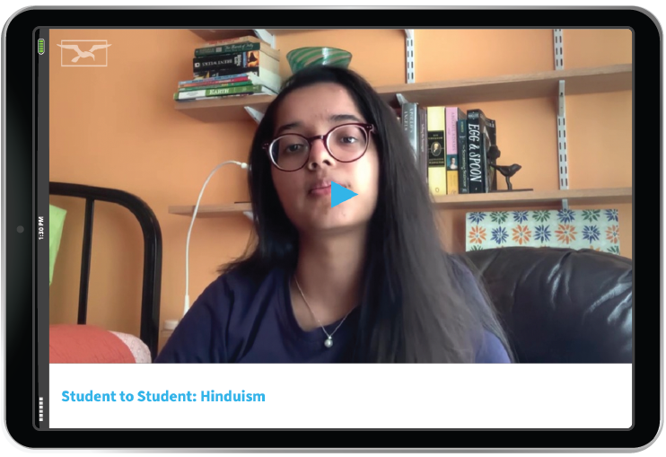 Student Video screenshot in iPad