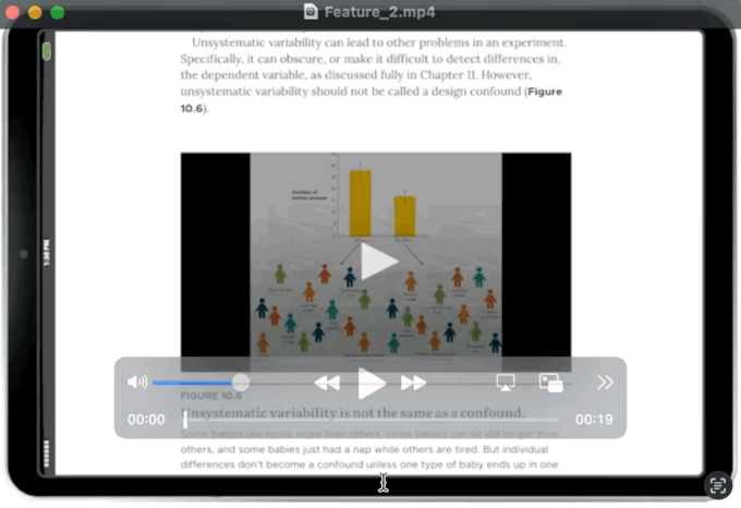 Process Research Animation example in iPad