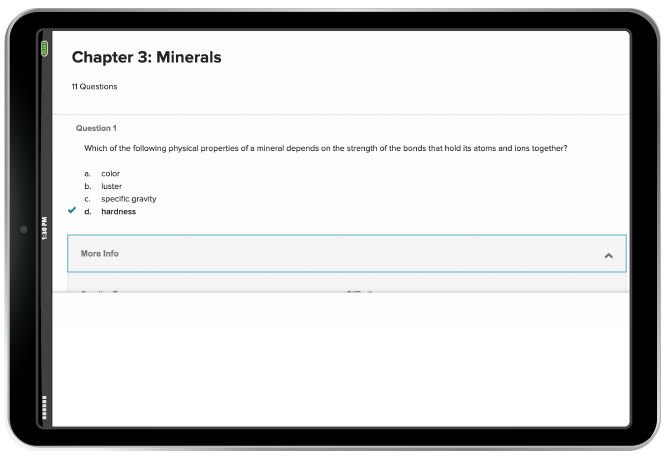 Instructor Resources icon in iPad