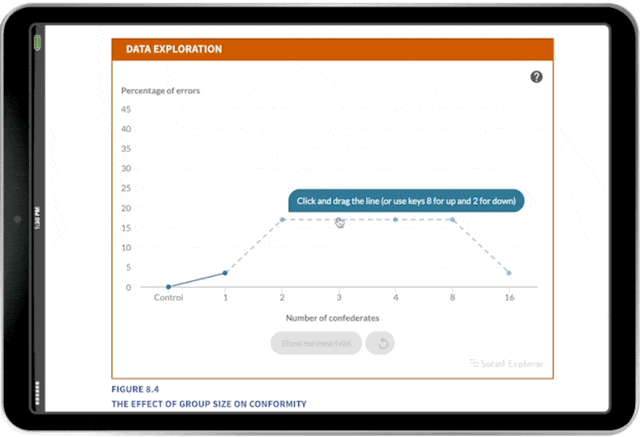 Data Exploration example GIF in iPad
