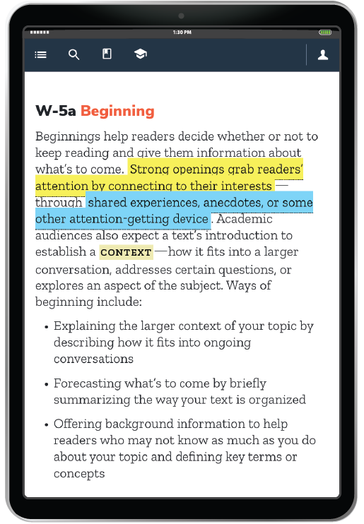 Interactive Ebook example in iPad