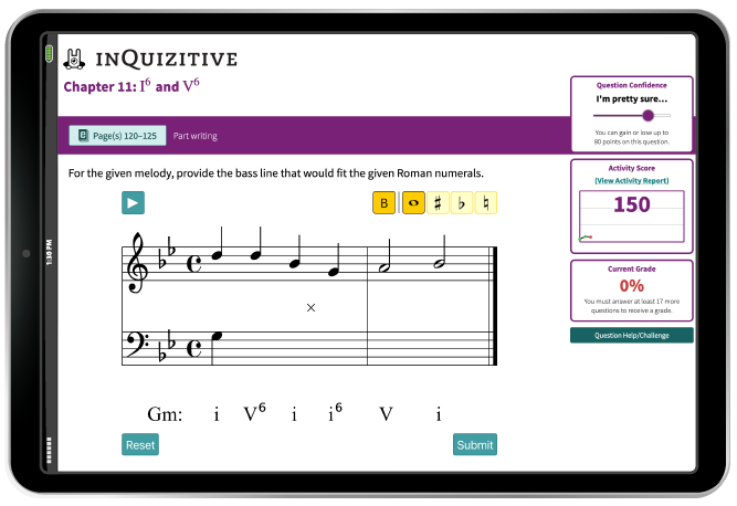 InQuizitive question in iPad