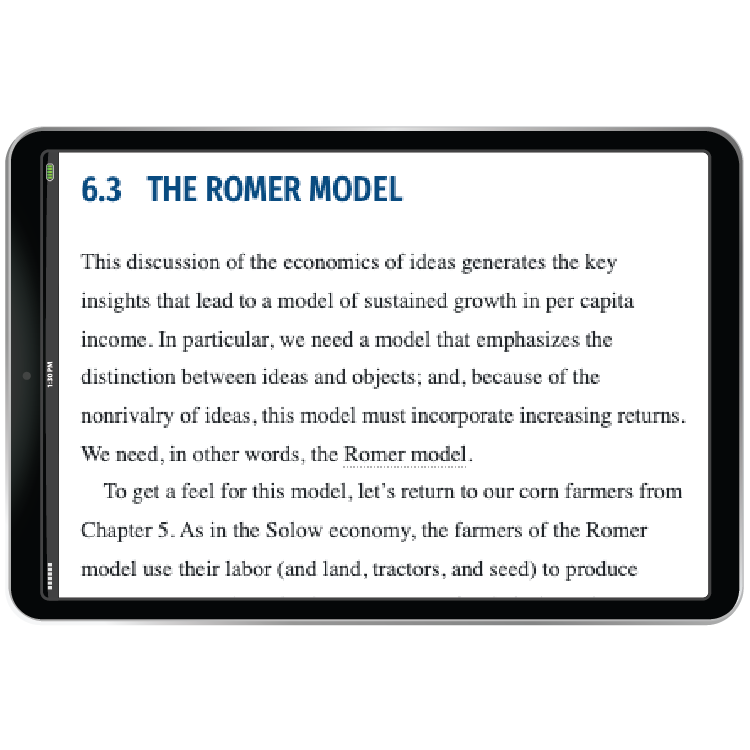 The Romer Model Chapter in iPad