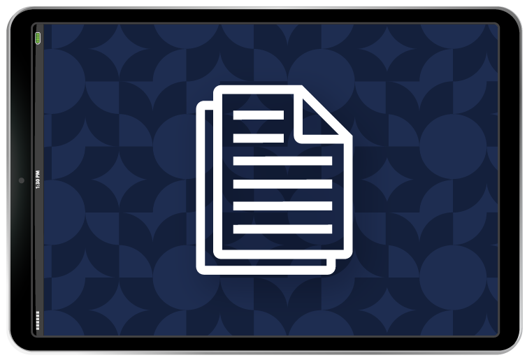 Additional resources icon in iPad