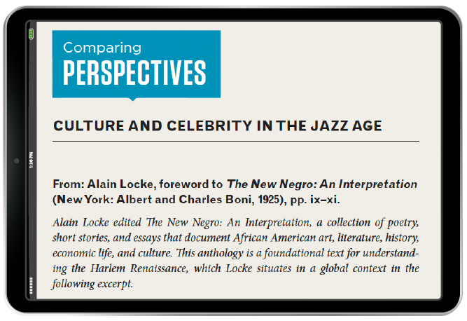 Comparing Perspectives chapter in iPad