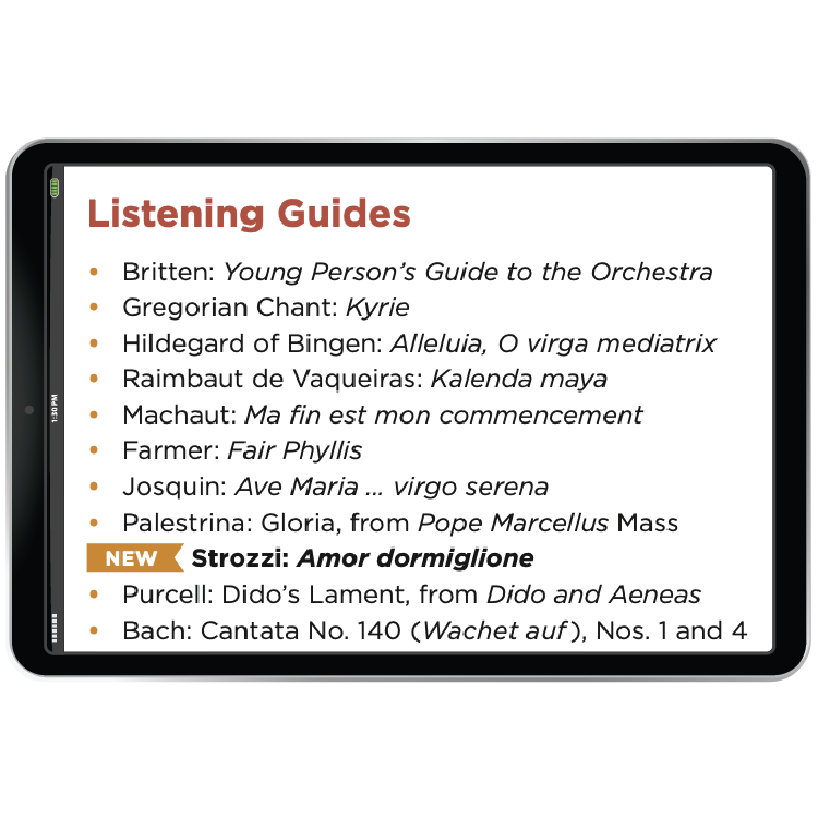 New Listening Guides example in iPad