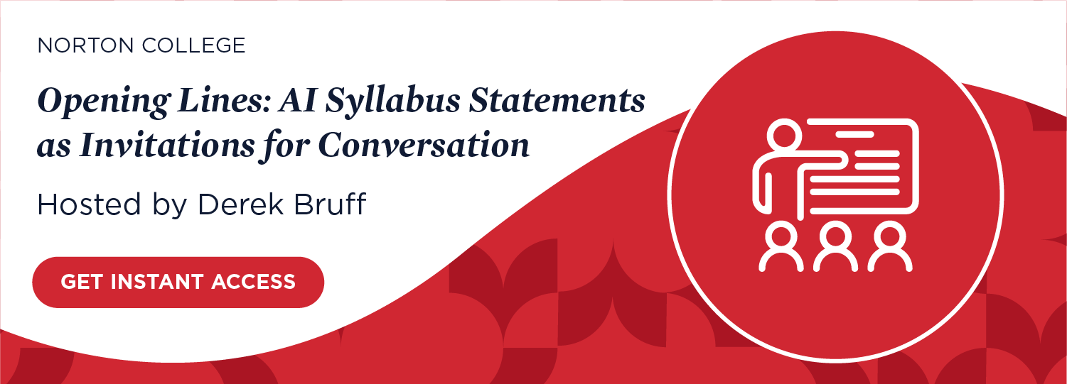Get instant access to Opening Lines: AI Syllabus Statements as Invitations for Conversation