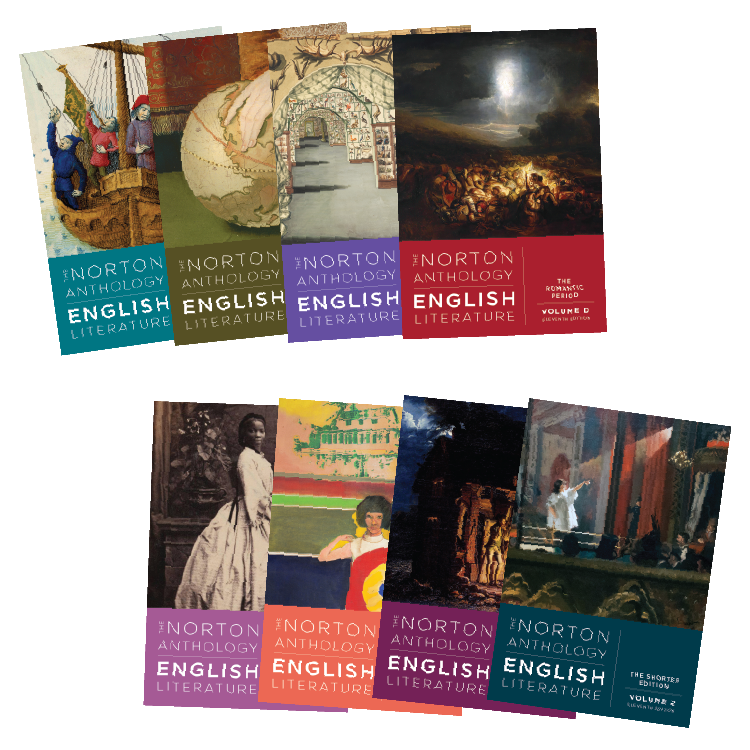 Collage of anthology covers volumes A-F