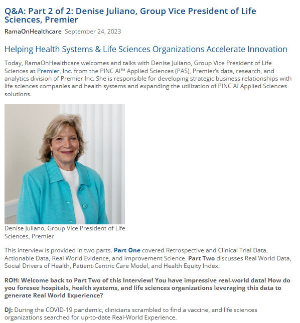 RamaOnHealthcare: Helping Health Systems & Life Sciences Organizations Accelerate Innovation, Part 1