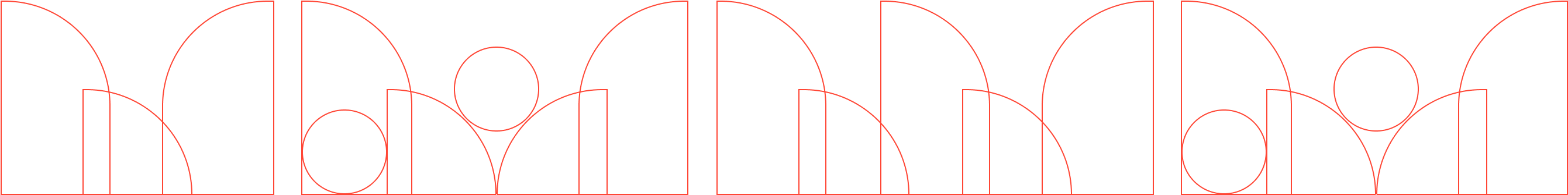 Abstract red line art.